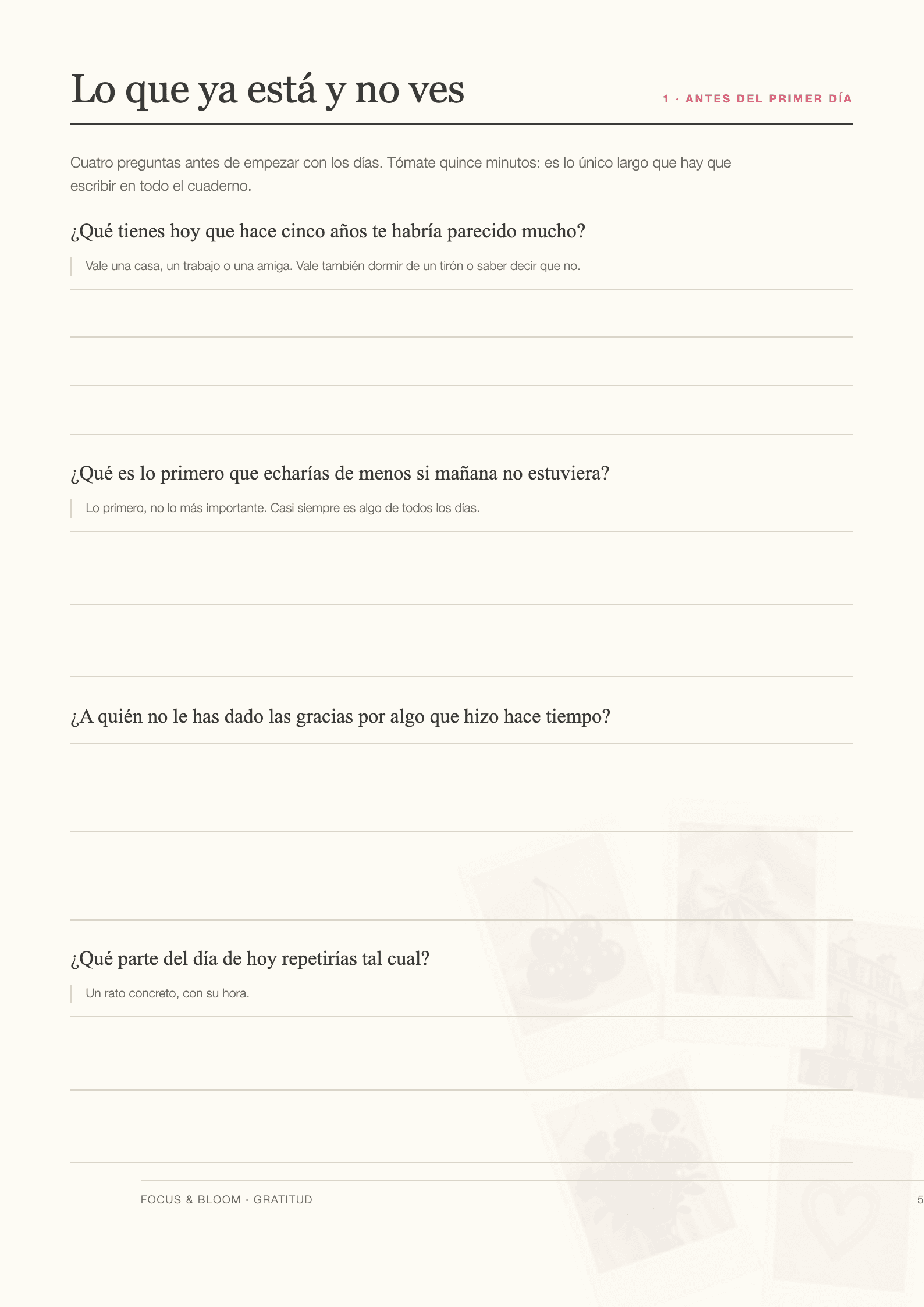 Preguntas para escribir