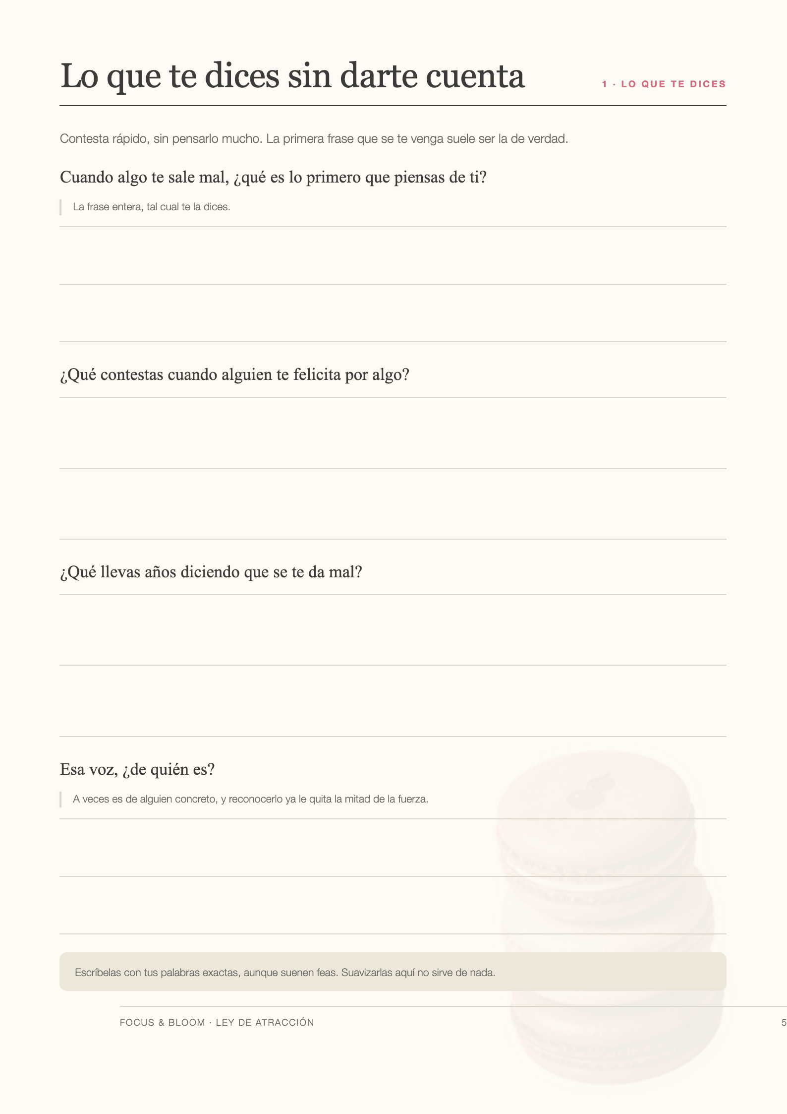 Preguntas para escribir